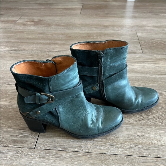 Hispanitas Dark Green Ankle Boots - Picture 5 of 9